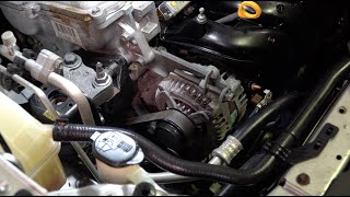 How to Remove amp Replace Toyota Corolla Alternator Suit ZRE Models Between 20072014 18L 2ZRFE [upl. by Anirrak]