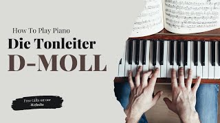 DMoll Tonleiter Klavier Piano [upl. by Llertak]