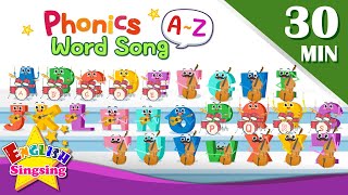 English Phonics word song  Learn English for Kids  Collection of Kindergarten Songs [upl. by Onimod]