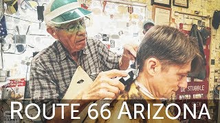 💈 History amp Haircut with National Treasure Guardian Angel of Route 66  Seligman AZ [upl. by Byram]