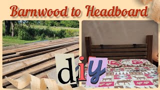 DIY Headboard Made of Barnwood [upl. by Enicul124]