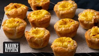 Chinese Egg Tarts with very flaky puff pastry  Marions Kitchen [upl. by Noryk]