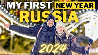 First Time Celebrated Russian New Year 2024 🇷🇺 [upl. by Clancy830]