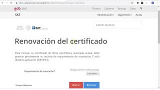 Renovación de la FIEL con Certifica del SAT por Internet antes de su vencimiento [upl. by Guyon]