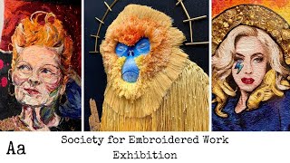 Stunning Embroidery Exhibitions No6  Society for Embroidered Work  Contemporary Stitched Art [upl. by Sisco562]