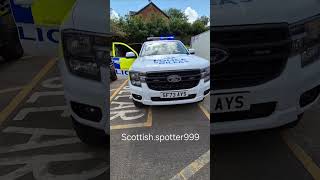 police scotland new rural crime wildlife crime ford ranger light demo policescotland [upl. by Idid]