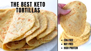 The Best Keto Tortillas EVER Make Low Carb Tortillas Without Almond Flour [upl. by Leeth]