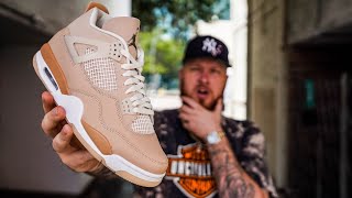 first look AIR JORDAN 4 SHIMMER SNEAKERS Early In Hand Review [upl. by Labotsirhc]