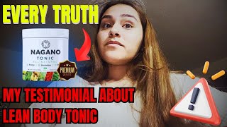 NAGANO TONIC REVIEW🛑EVERY TRUTH🛑 Lean Body Tonic Work 🌿BUY NAGANO TONIC Weight Loss Supplement [upl. by Arraeis]