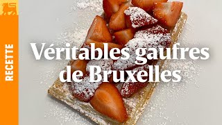 Véritables gaufres de Bruxelles par Kevin Lejeune [upl. by Sirromal666]