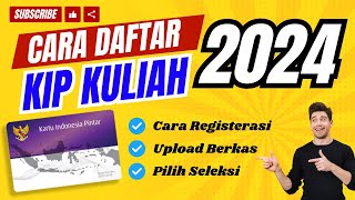 Tutorial Cara Daftar KIP KULIAH 2024  Lengkap [upl. by Arlette]