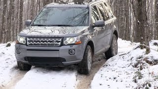 Land Rover LR2 amp Freelander Snowy amp Icy OffRoad First Drive Review 2013 [upl. by Fiel248]