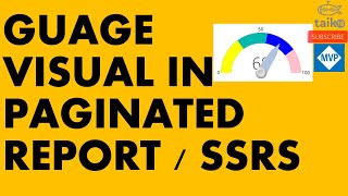 Guage Visual in Paginated Report or SSRS by taik18 [upl. by Ydok]