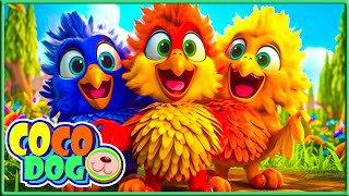 Three Majestic Eagles Paint the Sky with Colors baby song  Nursery Rhymes amp Kids Songs  Coco Dog [upl. by Alanson]