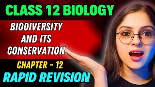 Biodiversity and Its Conservation Rapid Revision 🔥 Full Revision in 30 Min  Class 12 Boards 2024 [upl. by Crosby]