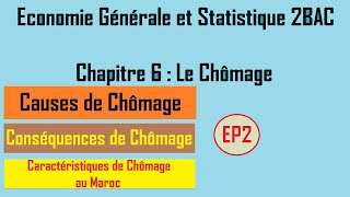 EGS 2BAC │Le Chômage  Causes Conséquences amp Caractéristiques [upl. by Yluj953]