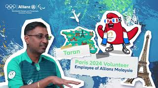 Olympic Games Paris 2024 Volunteer  Meet Taranjeet from Allianz Malaysia [upl. by Firman]