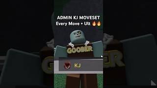 ADMIN KJ MOVESET SHOWCASE in The Strongest Battlegrounds ROBLOX shorts [upl. by Anitahs68]