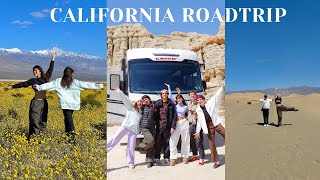 CALIFORNIA ROAD TRIP 7 days in an RV with my best friends  Yosemite Red rocks amp Death valley [upl. by Ihcelek]