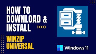 How to Download and Install Winzip Universal For Windows [upl. by Yrrad677]