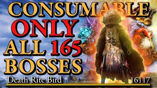 Elden Ring All 165 Bosses CONSUMABLE Only Challenge Run [upl. by Inalak109]