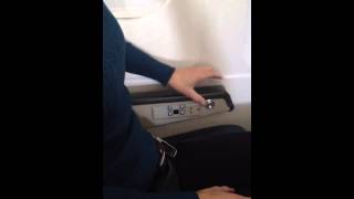 How to put your seat back and recline on an airplane [upl. by Breh]