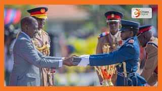 President Ruto prays for the new KDF cadets at military academy in Lanet [upl. by Darleen]