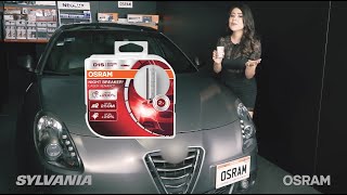 Instalamos Night Breaker Laser XENARC D1S en ALFA ROMEO GIULIETTA  Foco Xenón  Los Expertos OSRAM [upl. by Sucramat]