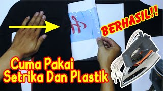 CARA MENGHAPUS SABLON DENGAN MUDAH Khusus Sablon Polyflex [upl. by Koerlin524]