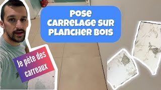 POSE CARRELAGE  Je pète des carreaux 😅 renovation house tutorial fail [upl. by Werdma]