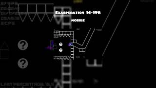 MOBILE Exasperation 1419 geometrydash gddemon gdlayout extremedemon gameplay demonlevel [upl. by Eyak]