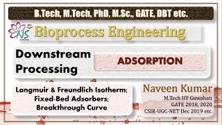 Adsorption  Freundlich Isotherm Fixedbed Adsorber Breakpoint  GATE 2022  DBT  Biotechnology [upl. by Nofets3]