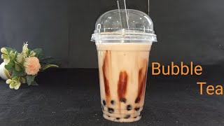 bubble tea  Instant bubble tea  strawberry boba tea  boba tea recipe bubble tea at home [upl. by Nallij]