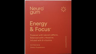 Neuro gum Energy amp Focus Cinnamon Gum Dietary Supplement Review [upl. by Ecyned]