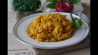 Zerdeçallı Bulgur Pilavı  Anne Usulü [upl. by Viccora85]