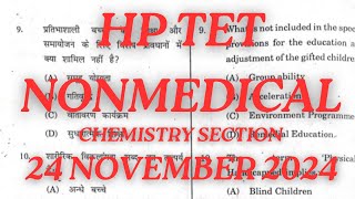 HP TET NON MEDICAL CHEMISTRY SECTION SOLVED QUESTIONS24NOVE2024LAKSHYAACADEMYHIMACHAL [upl. by Lupiv865]