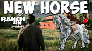 FINALLY BOUGHT A HORSE FOR MY RANCH  RANCH SIMULATOR GAMEPLAY 32 [upl. by Keg]