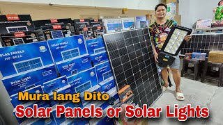 Solar Panels or Solar Lights Mura lang Dito [upl. by Ros40]