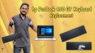 hp Probook 450 G7 Keyboard Replacement [upl. by Ahsiekan]