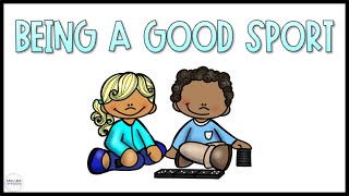 I Can Be a Good Sport  Sportsmanship Social Skills  Social Story for Kids [upl. by Eimmij]