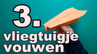 3 papieren vliegtuigje vouwen origami [upl. by Joshuah]