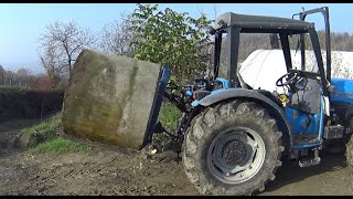 forca pallet trattore autocostruita  pallet fork for tractor [upl. by Toddie]