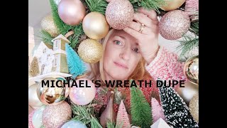 Michaels Wreath Dupe youtubelong [upl. by Nerac229]