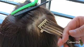 Thirdgeneration 6D hair extensions How to install [upl. by Agnesse]