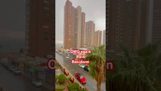 Benidorm Rain 🌧️🌧️benidorm shorts rain trending [upl. by Secor]