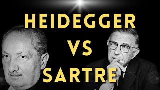 HEIDEGGER vs SARTRE [upl. by Galvan]