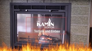 Technik und Einbau  Kaminkassette zum Nachrüsten offener Kamine [upl. by Shaina]