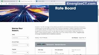 Tutorial How to Compare Energy Supplier Rates [upl. by Tchao746]