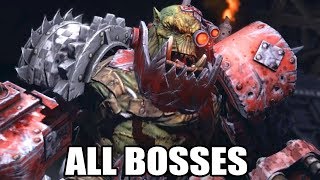 Warhammer 40K Space Marine  All Bosses With Cutscenes HD 1080p60 PC [upl. by Monroy396]