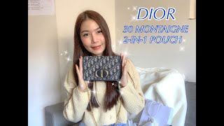 รีวิวกระเป๋า DIOR  30 MONTAIGNE 2IN1 POUCH [upl. by Asiak]